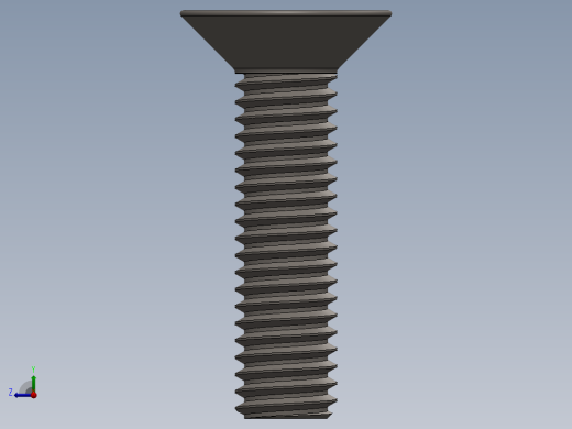 Screw_ISO_10642_M3x12_A2.SLDPRT右视缩略图