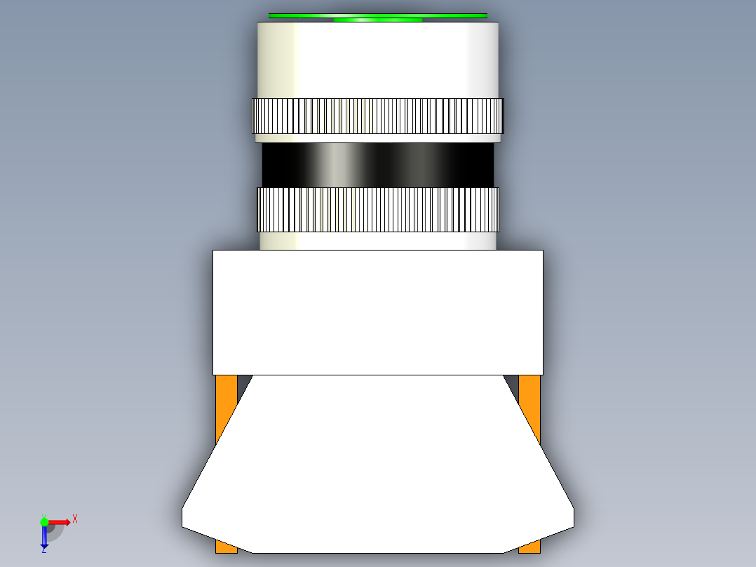 德力西电气LAY7-11BN 绿俯视图