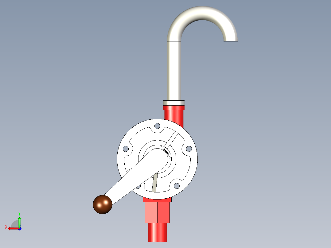 手动水泵后视图