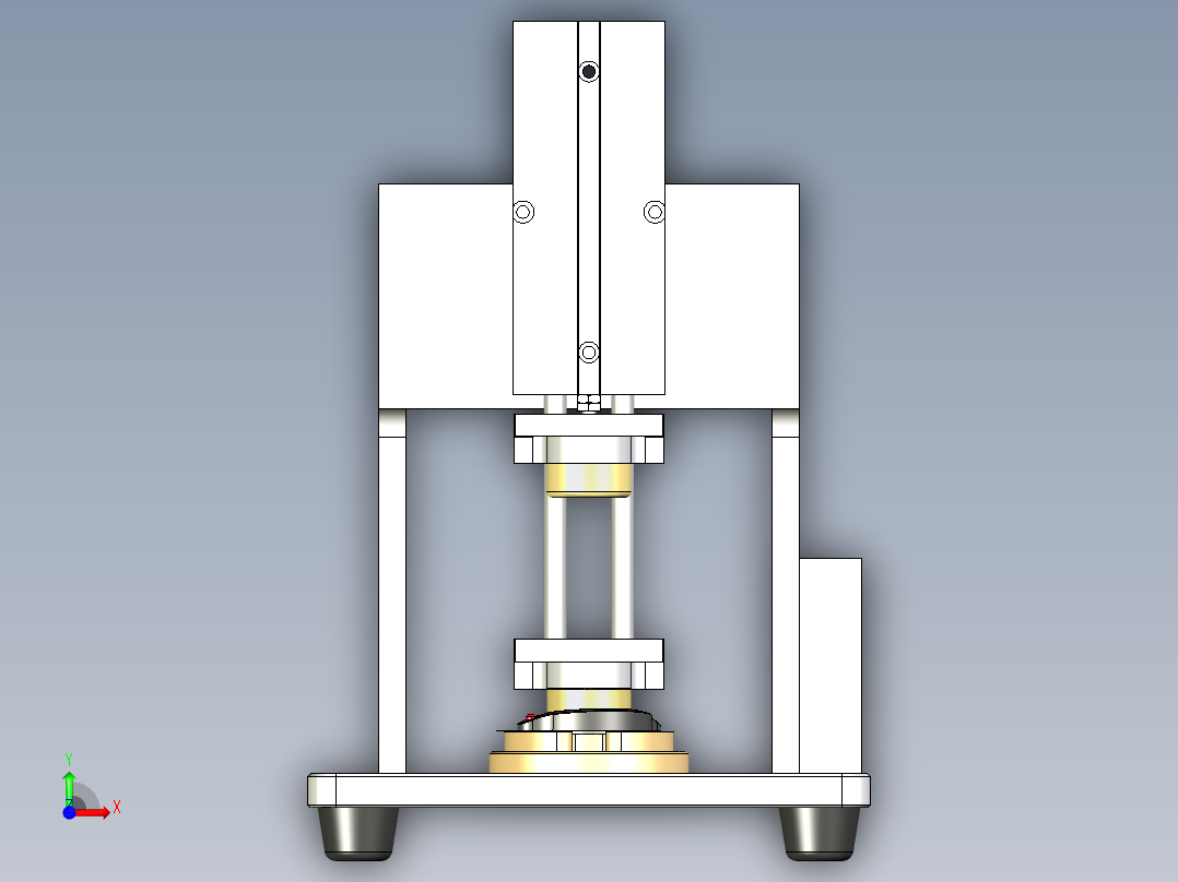 手表贴泡棉治具前视图
