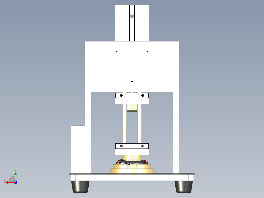 手表贴泡棉治具后视图