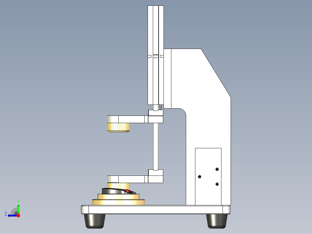 手表贴泡棉治具右视图
