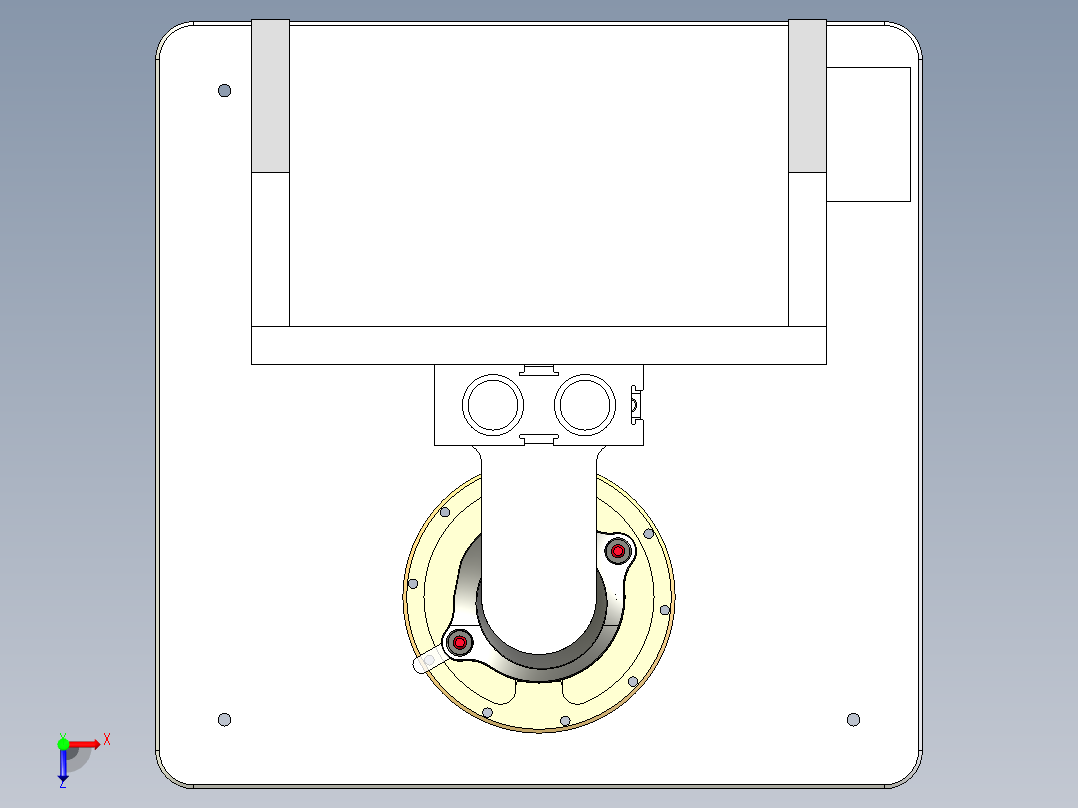 手表贴泡棉治具俯视图