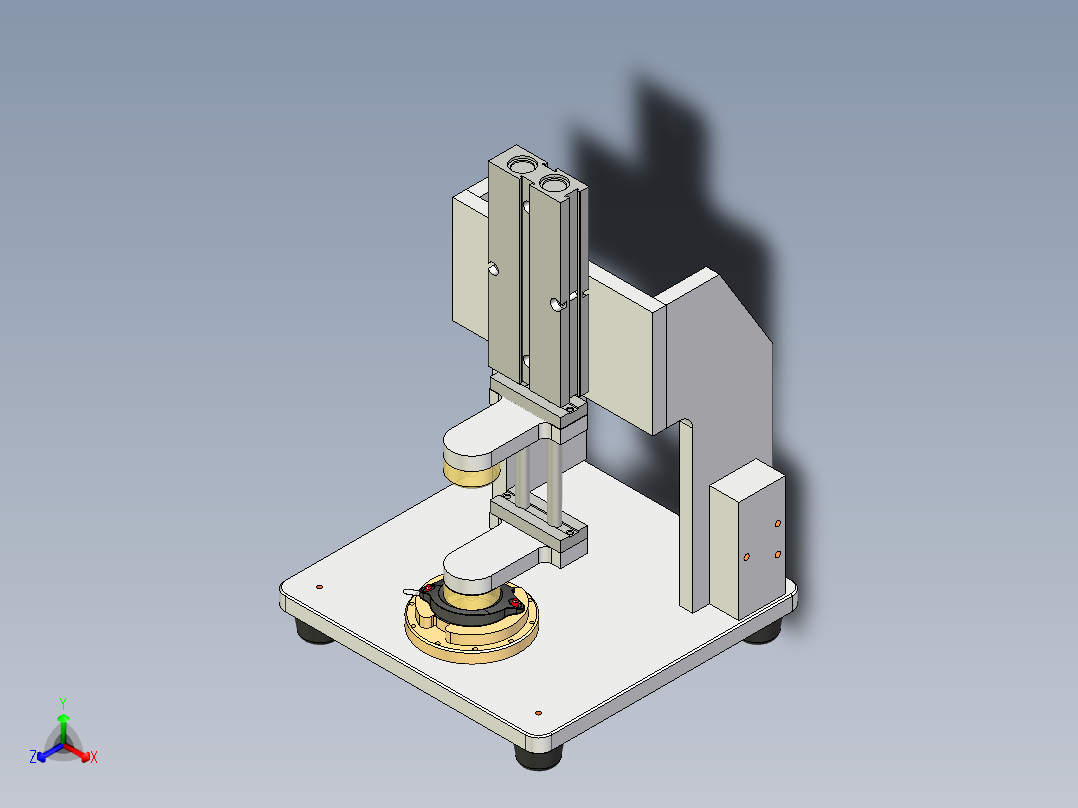 手表贴泡棉治具正等轴测图