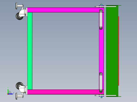圆棒排料放置工装左视缩略图