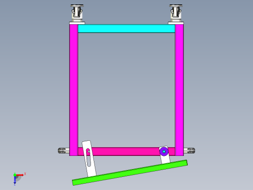 圆棒排料放置工装俯视缩略图