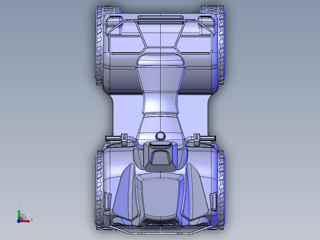 四轮全地形车前视图