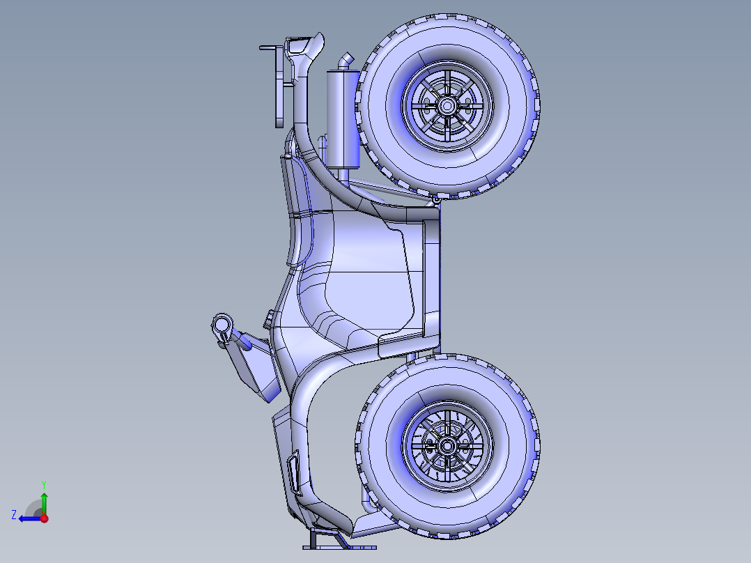 四轮全地形车右视图