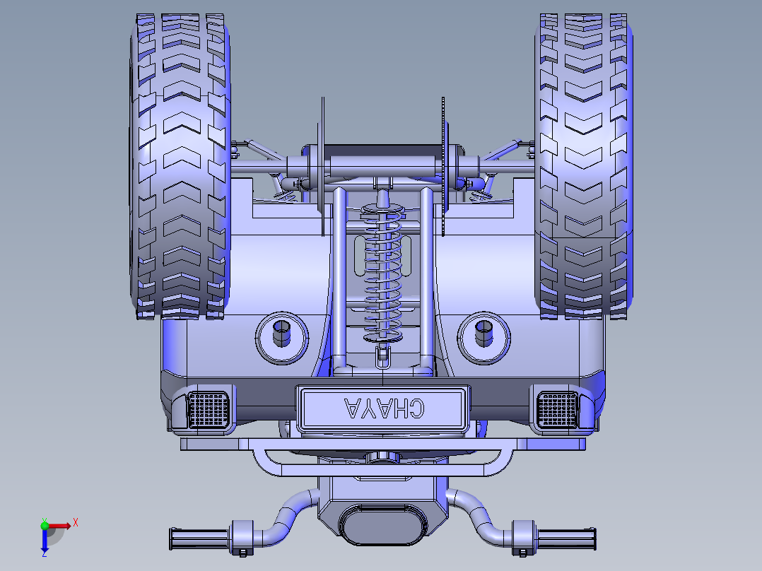 四轮全地形车俯视图