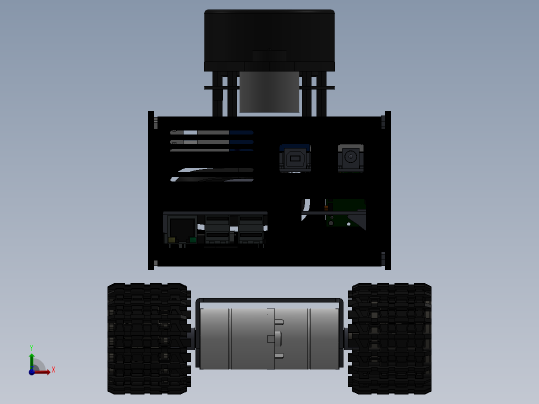 AGV小车、AGV(165)前视图