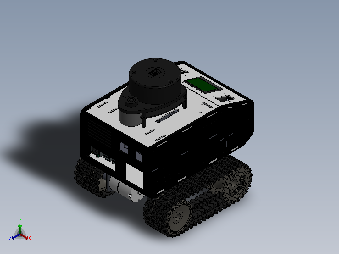 AGV小车、AGV(165)正等轴测图