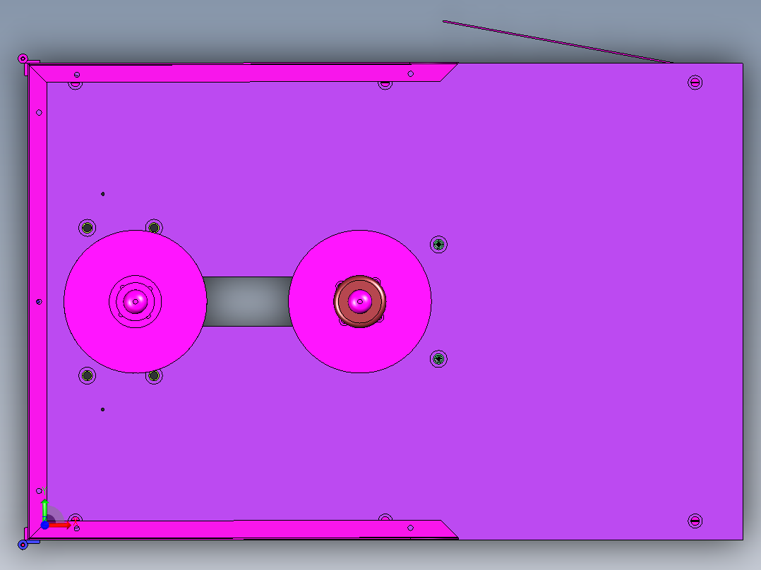 线包滚线设备前视图