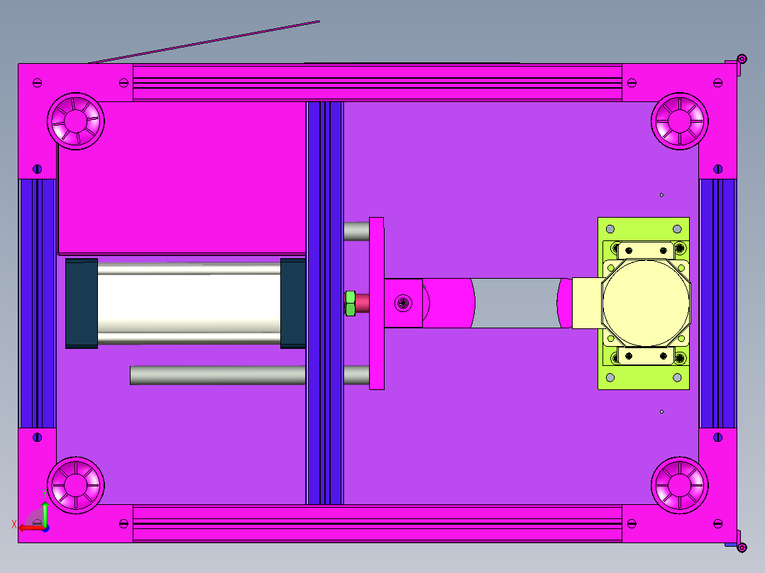线包滚线设备后视图