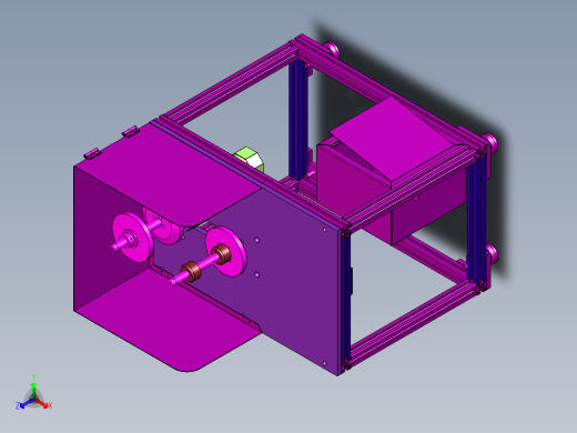 线包滚线设备正等轴测缩略图
