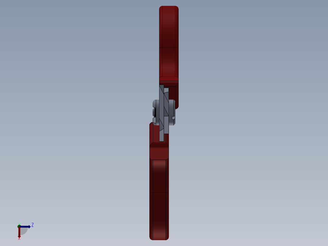 对称剪刀前视图