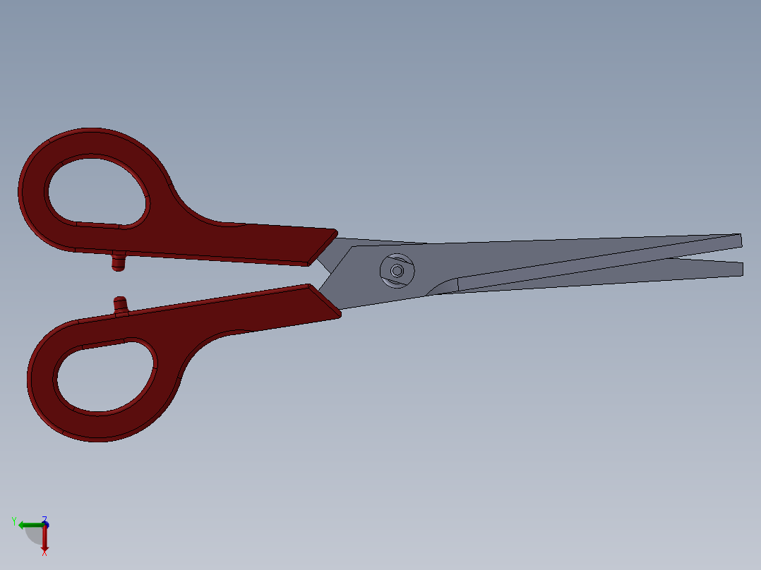 对称剪刀左视图