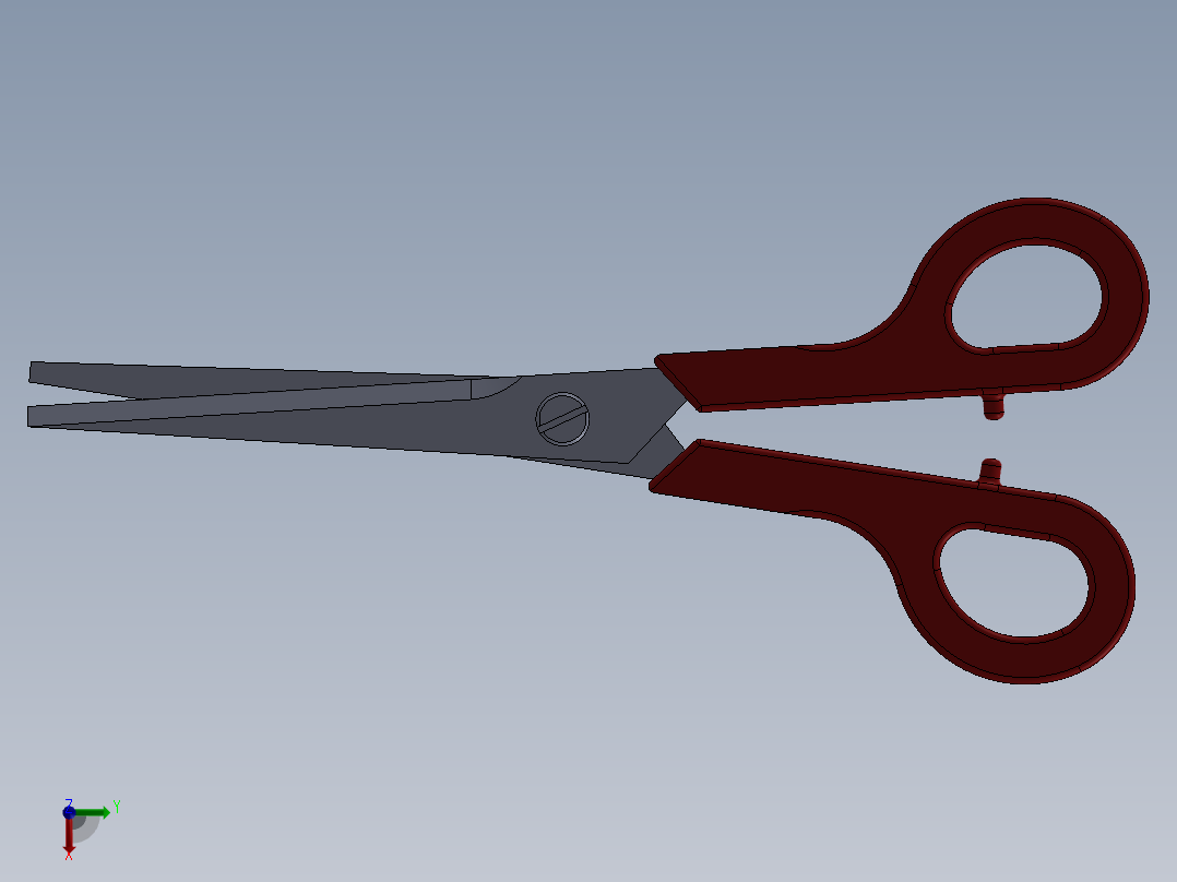 对称剪刀右视图