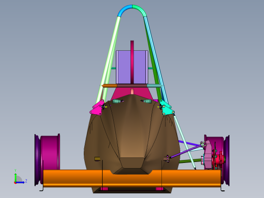方程式赛车总布置设计左视缩略图