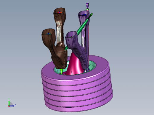 联动调节车轮参数悬架左视缩略图