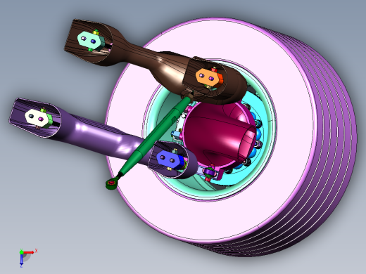联动调节车轮参数悬架俯视缩略图