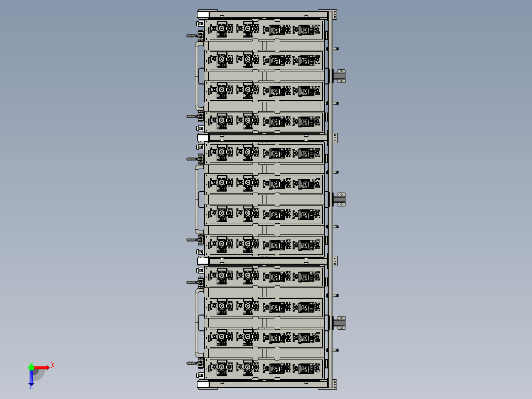 4554680002上料车定位结构俯视图