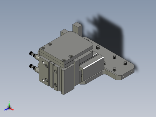长边压紧组件B总装配