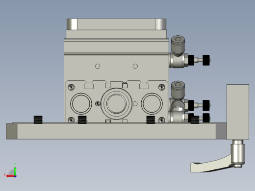 长边压紧组件B总装配后视缩略图