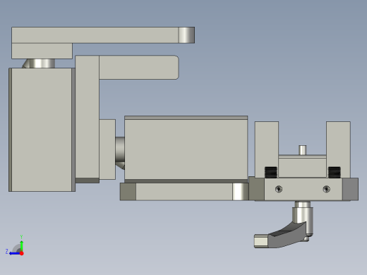 长边压紧组件B总装配右视缩略图