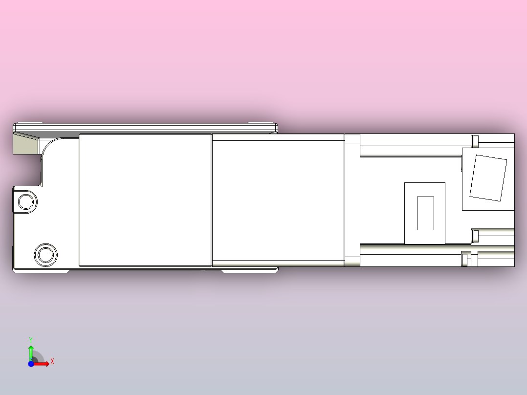 机器人皮带驱动直线轴TPA-GCB-120-P70-L850-DL-M20-N3前视图