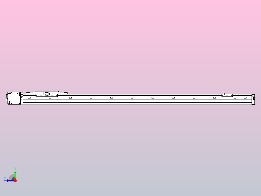 机器人皮带驱动直线轴TPA-GCB-120-P70-L850-DL-M20-N3右视图