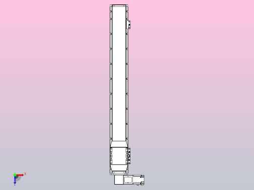 机器人皮带驱动直线轴TPA-GCB-120-P70-L850-DL-M20-N3俯视缩略图