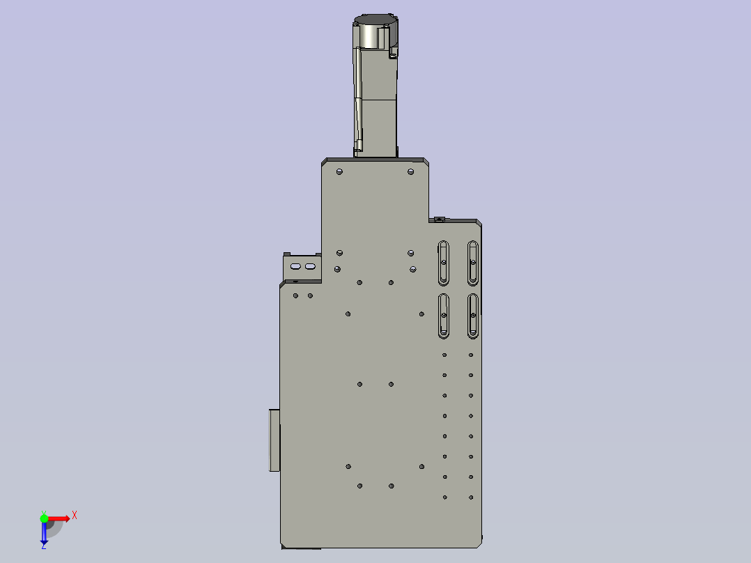 D拉钉模块俯视图
