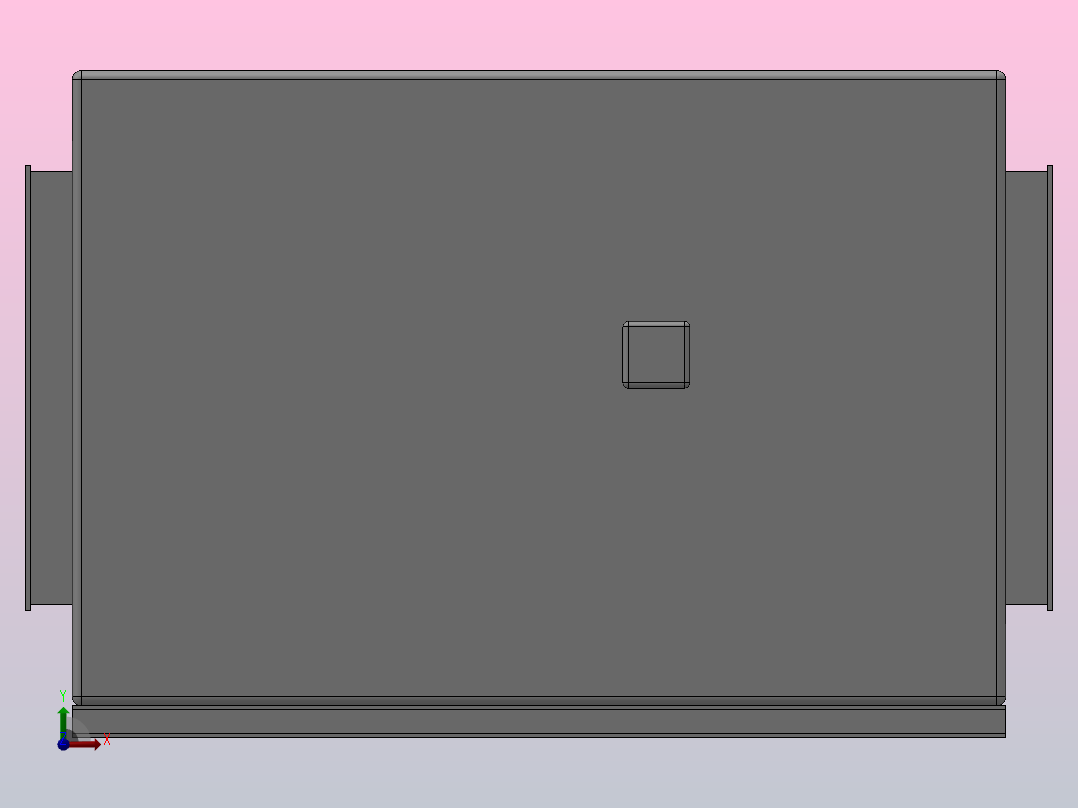 HLF-6系列低噪声混流风机箱[HLF-6-4]前视图