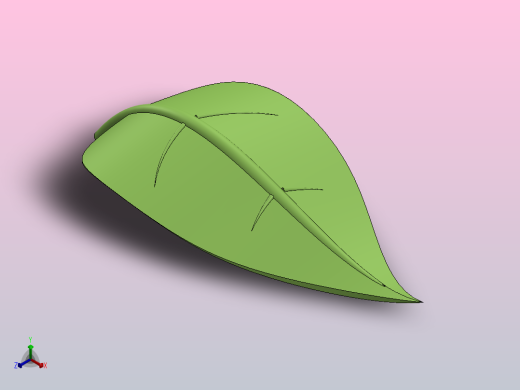 植物叶片正等轴测缩略图