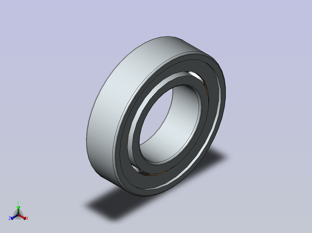 1GB／T276-94深沟球轴承6005-2Z主视图