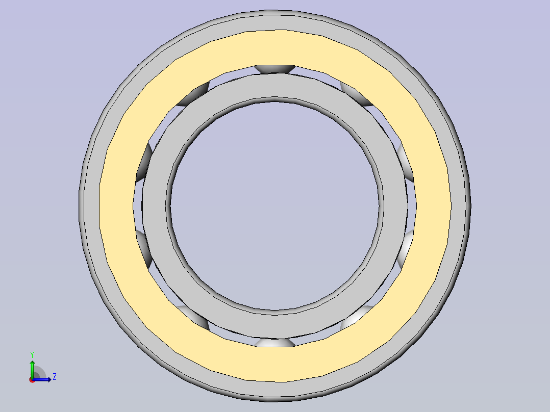 1GB／T276-94深沟球轴承6005-2Z左视图