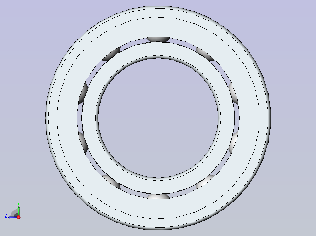 1GB／T276-94深沟球轴承6005-2Z右视图