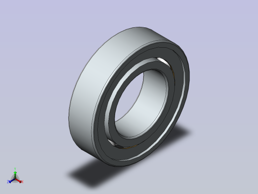 1GB／T276-94深沟球轴承6005-2Z正等轴测缩略图