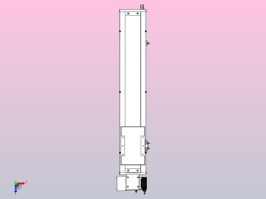 SCM14-500-LD滚珠花健、支撑座、滚珠丝杠、交叉导轨、直线模组俯视缩略图