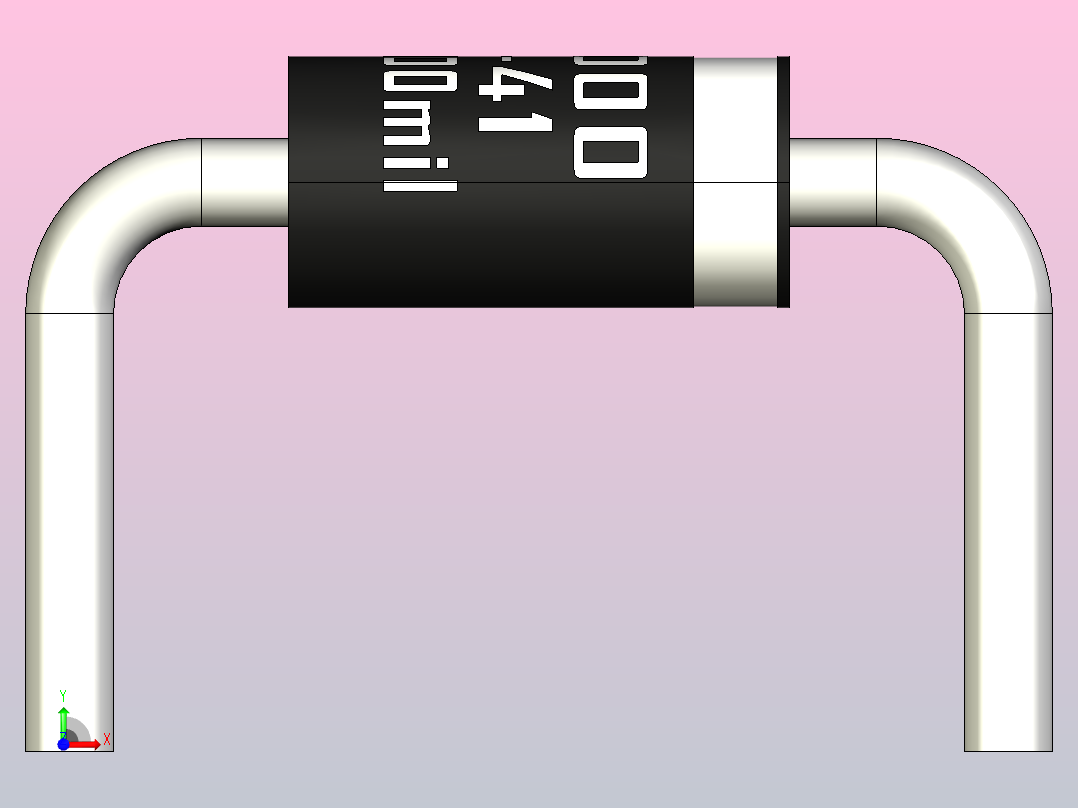 轴向二极管外壳DO-41_Min_300mil_rev1.0.zip.zip前视图