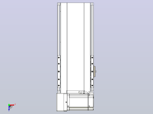皮带直线轴半封闭可选导轨TPA-HNB-175D-140-L150-LU-Y-P75-N3俯视缩略图