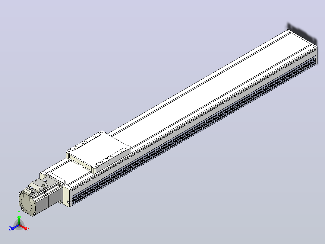 滚珠丝杠直线轴带导轨全封闭TPA-HCR-105D-1610C-L600-M-C-P40-N3主视图