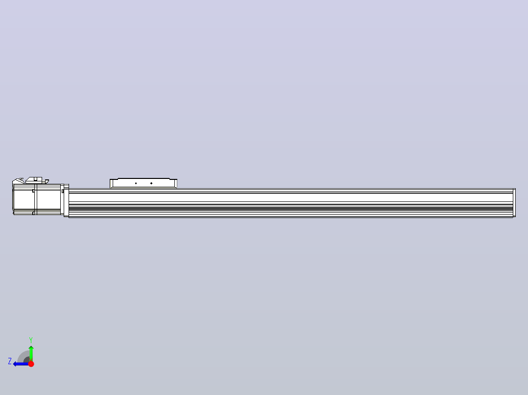 滚珠丝杠直线轴带导轨全封闭TPA-HCR-105D-1610C-L600-M-C-P40-N3右视图