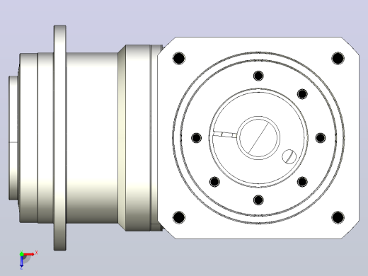 MTDR-110-L1-24 MTDR-110 盘式输出 精密直角行星减速机俯视缩略图