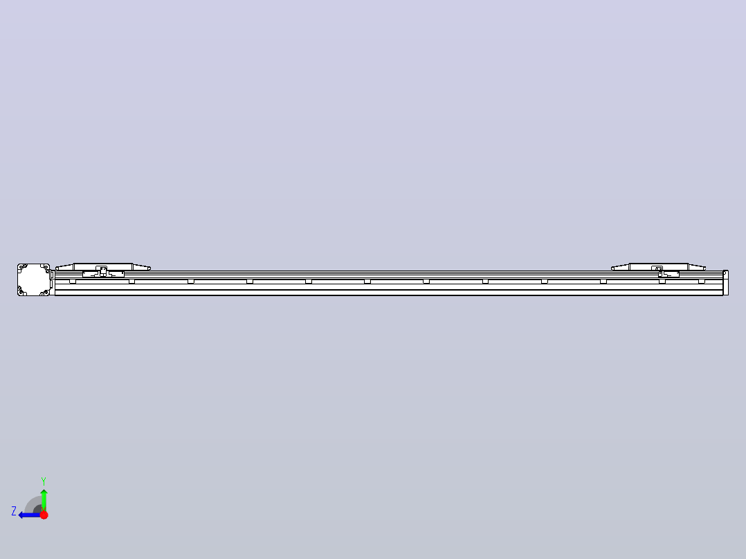 皮带直线轴双滑块型TPA-GCBS-150-P80-L575-DL-M75-N3右视图