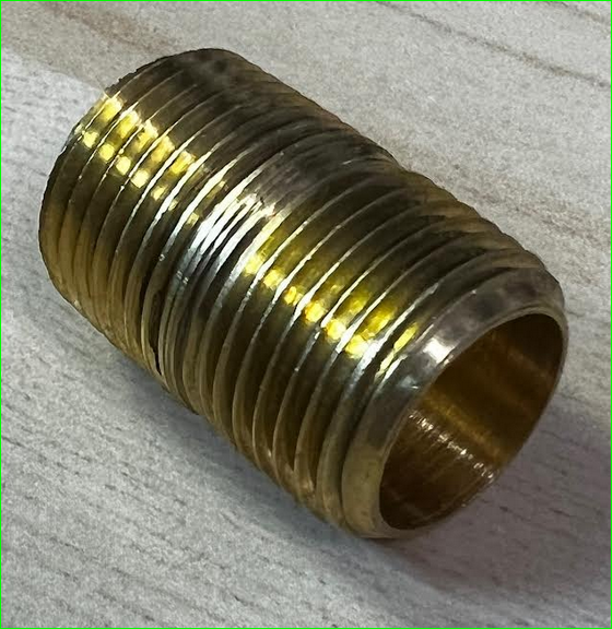 3-8英寸MNPT X 3-8英寸MNPT黄铜螺纹接头转接头