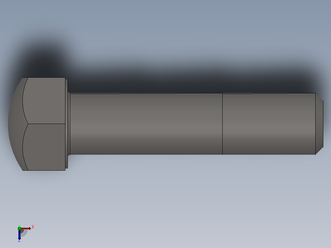 履带式推土机 履带螺栓_M16×1.5×66俯视图