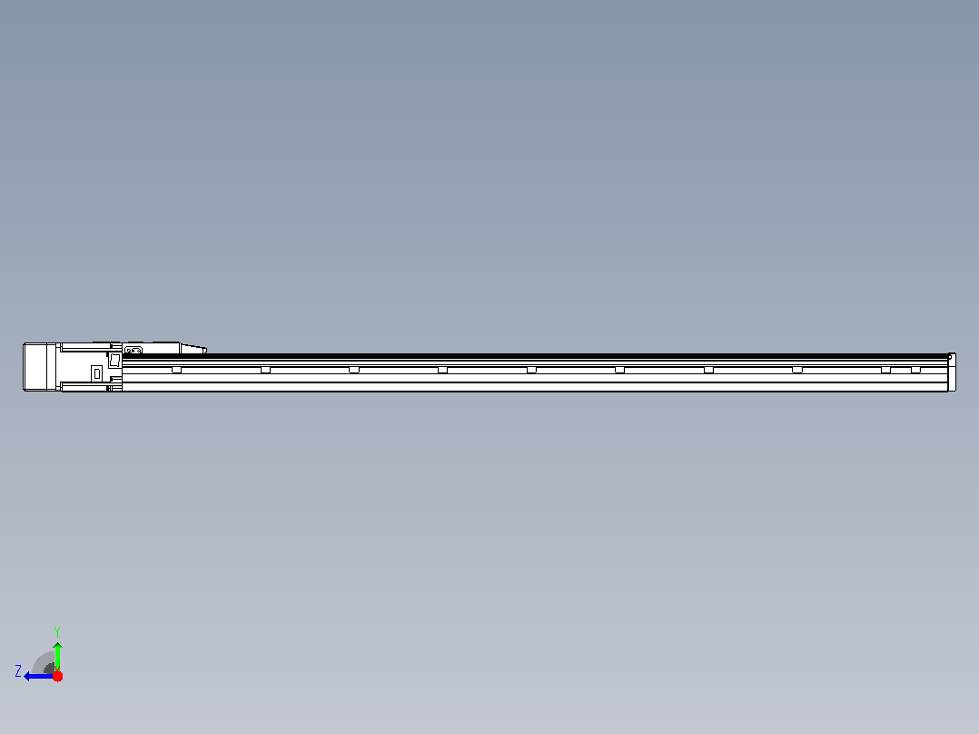 滚珠丝杠直线轴内置导轨TPA-GCR-150-2010C-L1250-ML-M75-N3右视图