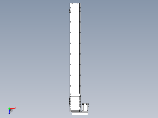 滚珠丝杠直线轴内置导轨TPA-GCR-150-2010C-L1250-ML-M75-N3俯视缩略图