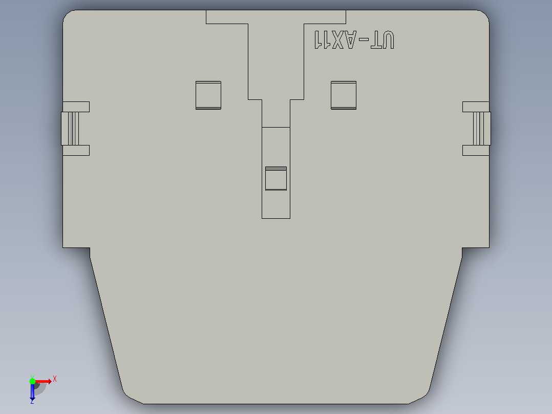 三菱接触器UT-AX11 1a1b俯视图